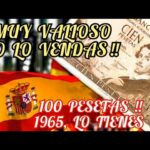 📜💶 ¡Descubre la historia del billete 100 pesetas 1965 y su valor actual!